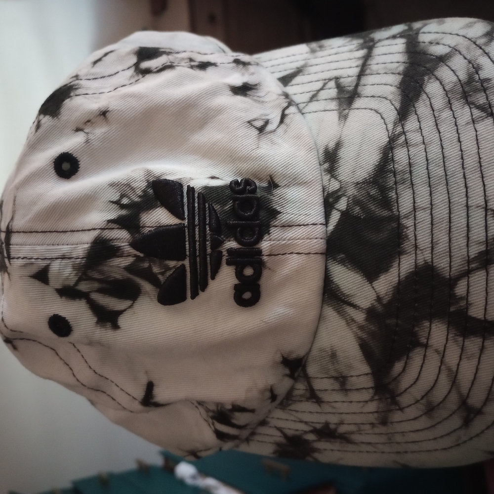 Adidas Black and White Tie-Dye Cap